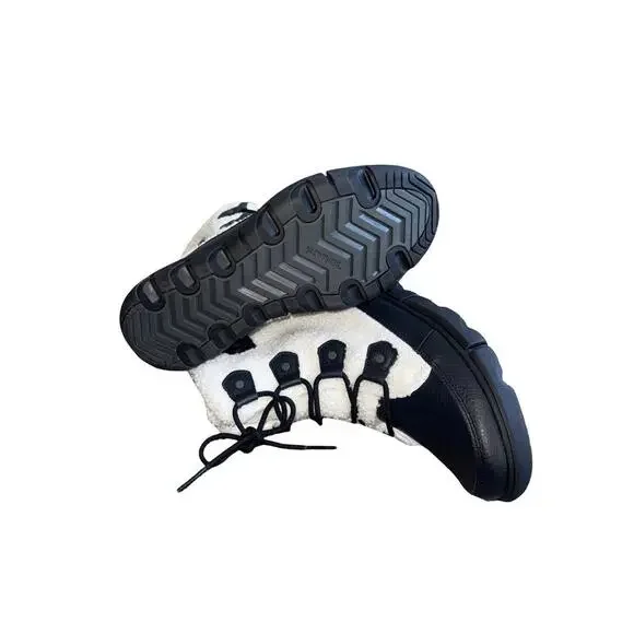 Sorel Explorer II Joan White Black Cozy Faux Fur Insulated Waterproof Boots 10 - Picture 6 of 6